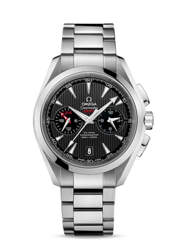Omega Seamaster Aqua Terra 150M Co-Axial 43 GMT Chronograph Stainless Steel / Grey / Bracelet